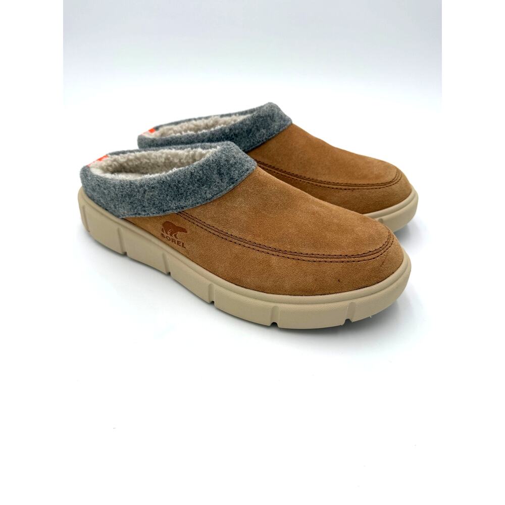 Sorel Men's Explorer III Mule Slippers - Tawny Buff/Gum - Men's 10